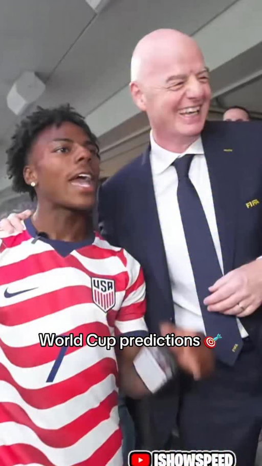 Speed and FIFA President Gianni Infantino were impressed with the U.S. 🇺🇸
