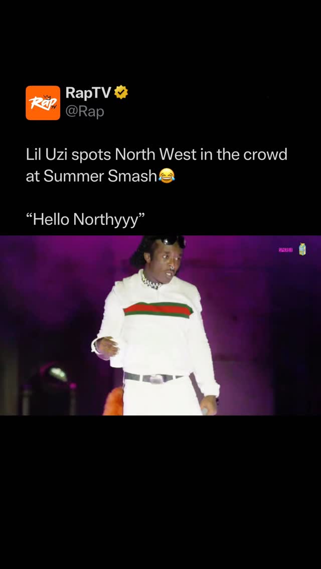 Follow @RAP for more Summer Smash content🍋

#LilUziVert lit up when he saw North West in the crowd at Summer Smash ❤️

🎥: @thesummersmash