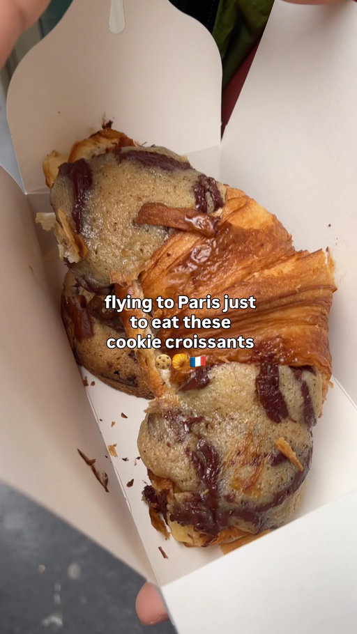 Follow @brittandmitchworldwide for  more EPIC food from around the world 😱🍪

Don’t go to Paris without trying the viral ‘Crookie’ 🤤 

These are ABSOLUTELY worth the hype! 🍪 🥐 

#maisonlouvard #crookie #paris #croissant #cookie