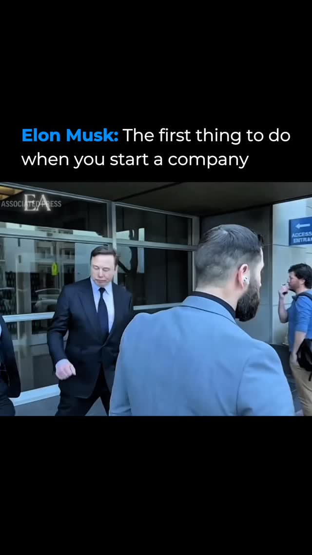 Elon Musk's first rule for starting a company cuts through everything most people obsess over at the beginning.

Not the pitch deck. Not the funding. Not the branding or the office or the incorporation paperwork. His starting point is always the same — make sure the problem you're solving actually needs solving, and make sure you're the right person to solve it.

Everything else is execution. But execution on the wrong problem is just organized failure.

Musk has started companies in rockets, electric vehicles, AI, tunneling, and neural interfaces. The common thread isn't industry — it's that each one addressed something he believed genuinely needed to exist in the world. The conviction came before the company.

Most founders start with an answer and work backward to find the question. The ones who build something lasting usually start with a problem they can't stop thinking about.

That's step one. Everything else follows.

Follow @entrepreneurarchived for more timeless lessons from the worlds boldest leaders.

#elonmusk #entrepreneurship #startup #founders #business