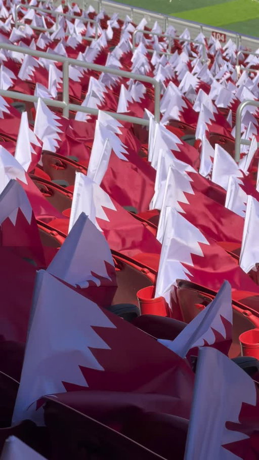 .
‏المدرجات جاهزة في استاد سان فرانسيسكو باي ارينا لانطلاقة مشوارنا في ⁧‫#كأس_العالم2026‬⁩ 🌍🏆.
‏⁧‫#العنابي‬⁩ 
‏⁧‫#علمنا_عالي‬⁩
