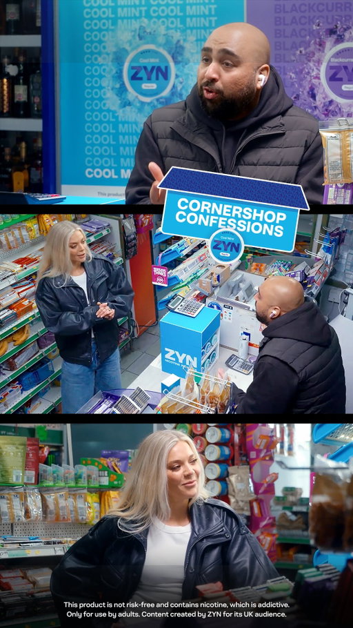 Girthy Murky Gherkies. Bossman’s latest love interest. And yes… his squeaky bum. ​

‘TMI’ does not exist in this cornershop.​

Check out the pinned post on the @zyn_unitedkingdom Instagram page to watch the full ep now 📌​
​
#ZYN #CornershopConfessions #Bossman #BeckyHill​