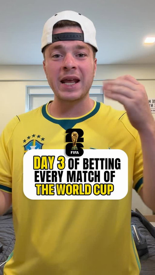 Day 3 of Betting Every Match of the World Cup live from New York 

Current Record: 3-1 (+$243)

⚽️ Morocco Moneyline +470
⚽️ Kenan Yildiz to score or assist +115
⚽️ Lawrence Shankland Goal +125
⚽️ Qatar/Switzerland both teams no score -166