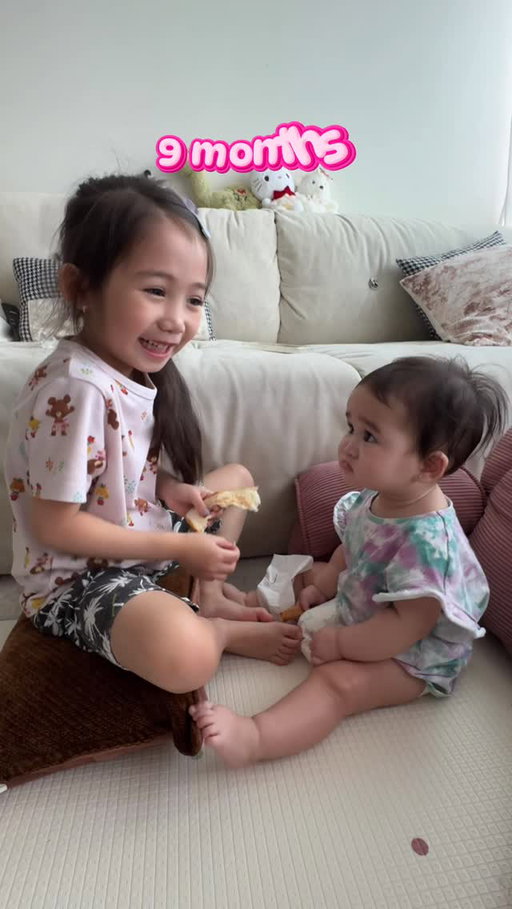 watch them grow 🥹🥺 #baby #sisters