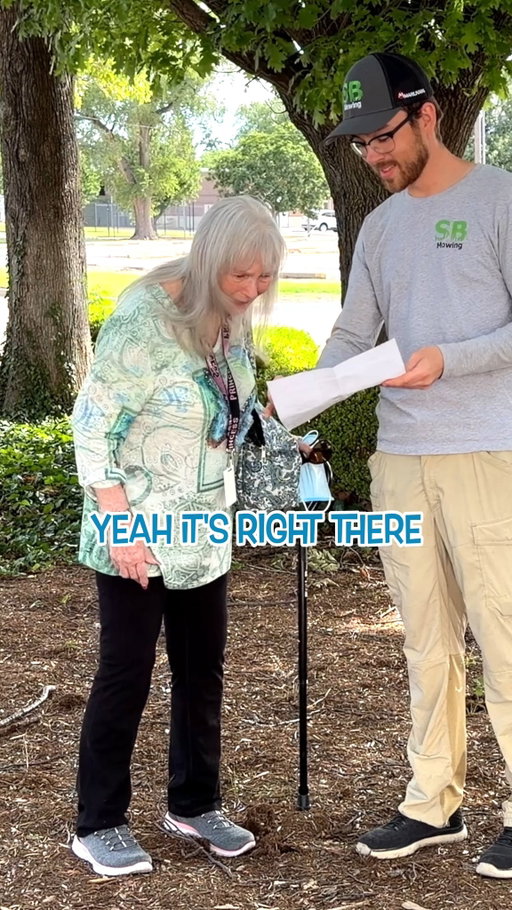 Surpising Debbie with the GoFundMe! #SBMowing #SBMowItForward
