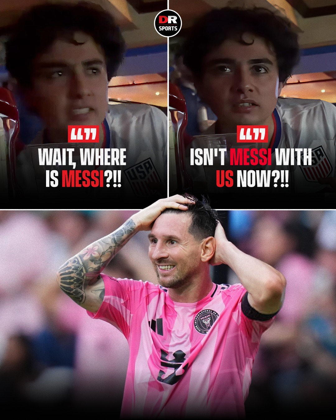 This USA fan thought Lionel Messi would represent the United States at the World Cup after moving to Inter Miami 😭🇺🇸🇦🇷

Football doesn't quite work like that... 😅 

#2026WorldCup #Messi