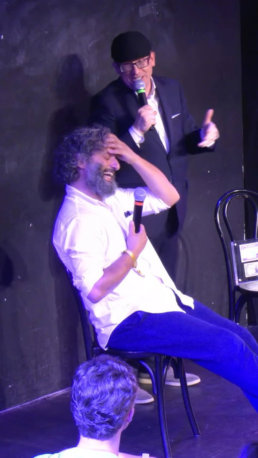 did YOU figure out what was the in dumpster?? 

you can still buy a livestream to watch along as Jason Mantzoukas, Paul Scheer, and the audience try to figure out WHAT’S IN THE DUMPSTER with @chrisgeth ! 

Go to ucbcomedy.com/shows/livestreams-on-demand/ for more info!