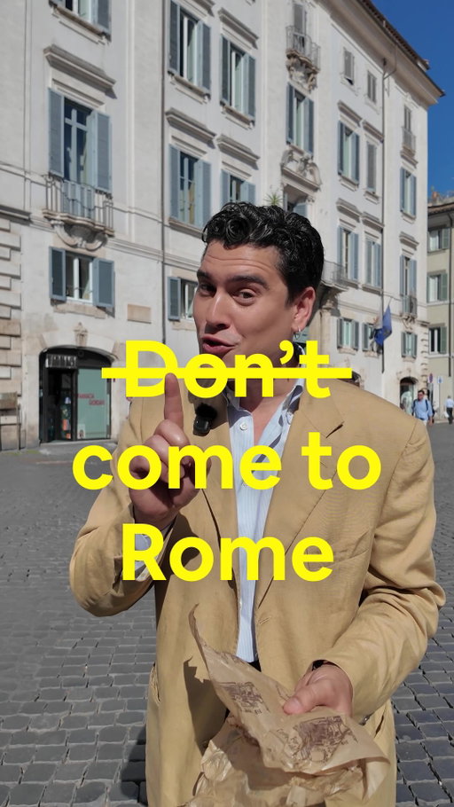 You probably don’t want to travel to the ancient, beautiful city of Rome in order to book a food tour with international food journalist @andreastrafile and get shown around to the tastiest most unique spots the town has to offer. Nah, probably not.

And you probably won’t click on the link in bio since it might not be your thing.