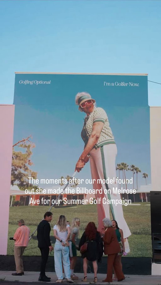 The raw moments captured after surprising one of our models for our @barbie x Fore All golf campaign. We wanted to share becuase she captured our hearts and there has been so many questions on Lavelle and we wanted everyone to know her some more. We truly wanted to capture a golf collection built FORE ALL ages of women to wear. 

🎥: @anthonyperschon 
@jenstyles