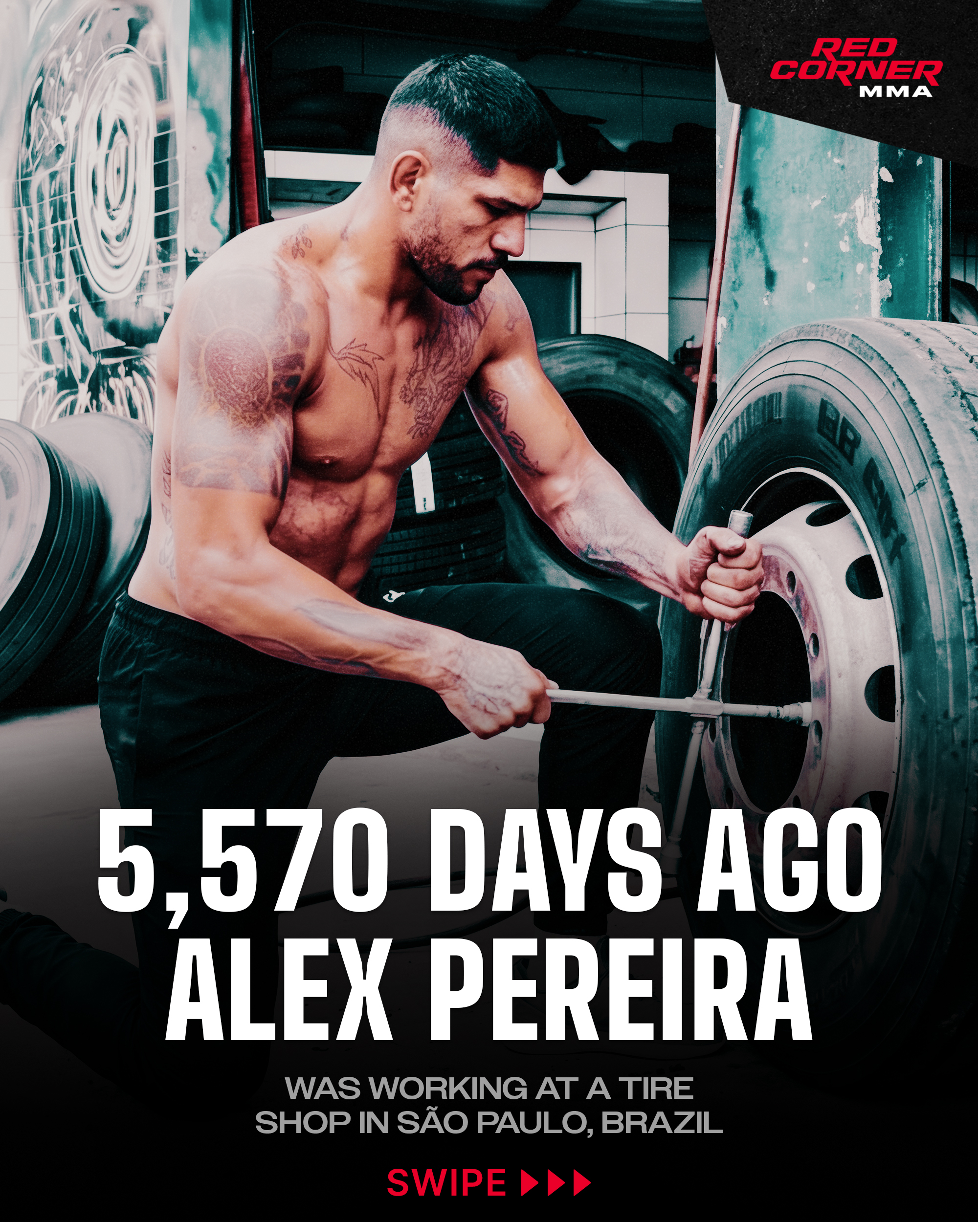 From humble beginnings to the biggest stage in MMA history.

Alex Pereira has quite literally started from the bottom and ended up at the highest possible level this sport has to offer, as he looks to become the first fighter in UFC history to hold a belt in three weight classes when he takes on Ciryl Gane in the co-main event of UFC Freedom 250 this Sunday, live from the White House lawn in Washington, D.C..