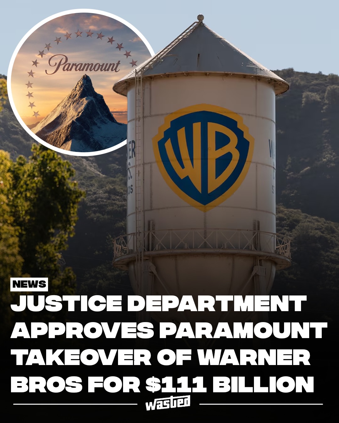 The Department of Justice has approved Paramount's $111 billion acquisition of Warner Bros. Discovery, clearing the biggest regulatory hurdle to a merger that would reshape Hollywood. The DOJ's Antitrust Division signed off on Friday without requiring any divestitures, behavioral remedies, or concessions, concluding the deal would not harm competition in streaming, linear TV, or theatrical film. A Paramount spokesperson thanked the agency for its "thorough review."

The tie-up would combine Paramount assets like CBS, CBS News, and Paramount+ with Warner's HBO Max, Warner Bros. Pictures, CNN, TNT, and HGTV, making the merged company the largest theatrical distributor in the US and a top-five streamer. David Ellison's Skydance won the company after a hostile bid topped an earlier $82 billion Netflix offer.

The approval is not the final word, and it has drawn fierce criticism. The deal still faces antitrust reviews in the EU and UK. Senator Elizabeth Warren called it "terrible news," citing the Ellison family's close ties to President Trump and alleging the process "reeked of corruption," and urged state attorneys general to block it. The deal is not yet formally closed.

Sources: Variety, Deadline, NPR.