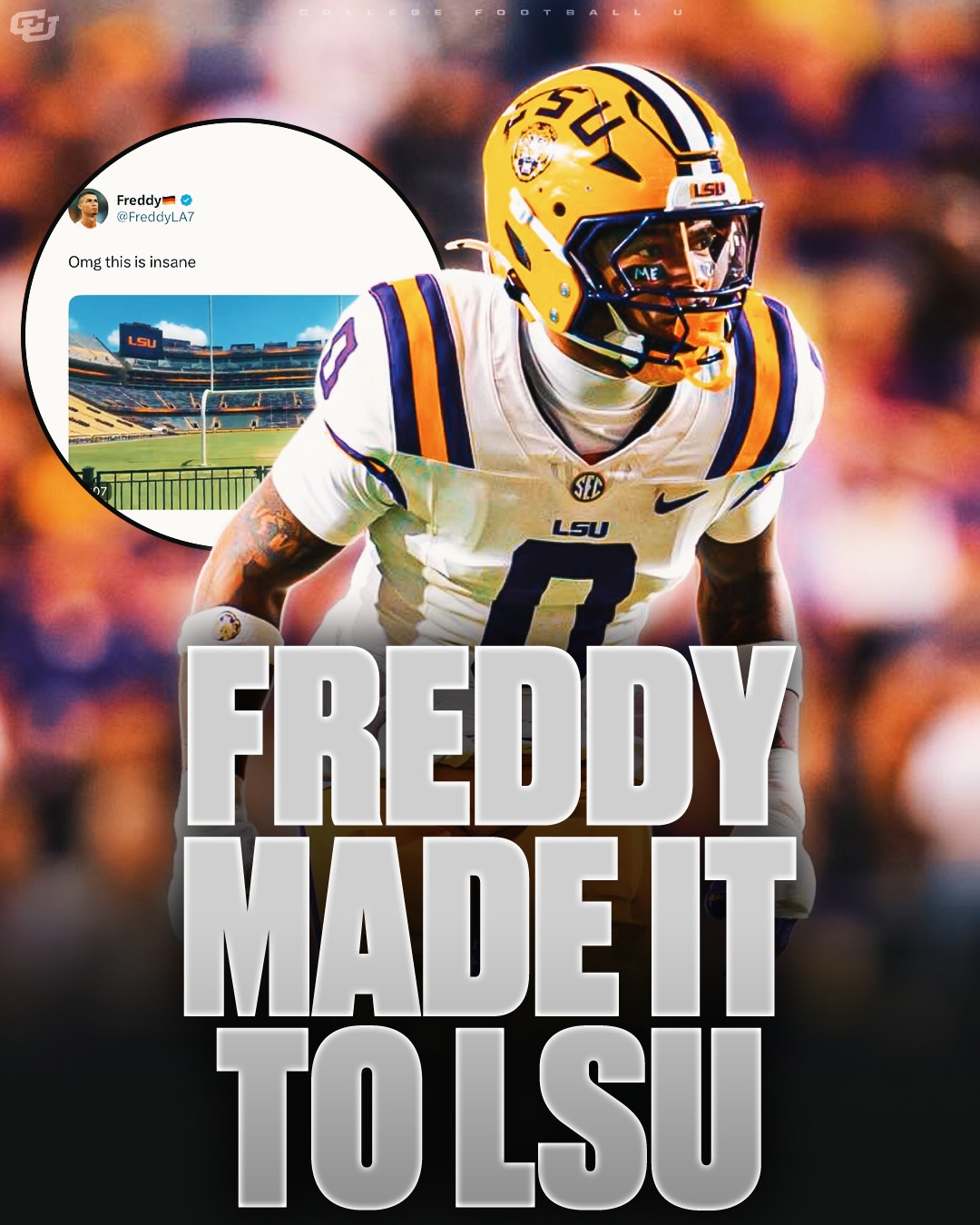 NEW: Internet sensation Freddy from Germany is making the most of his World Cup trip to the U.S., stopping by LSU today 🇩🇪🐯

While in Baton Rouge, Freddy linked up with a German and British LSU staff member who gave him a tour of legendary Tiger Stadium, one of college football’s most iconic venues.

From World Cup soccer to SEC football, Freddy is getting a firsthand taste of the passion and culture that make the South different. 

Thoughts? ⬇️