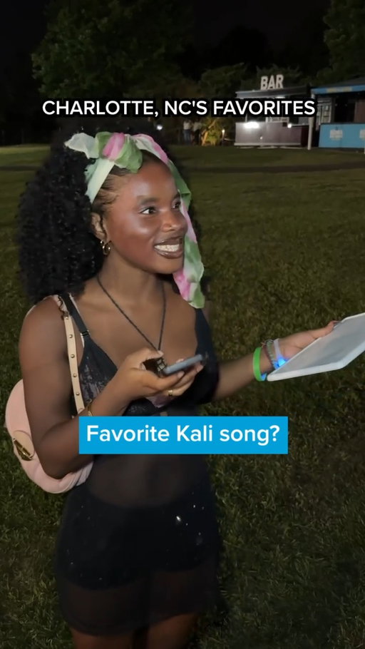 Checking in with fans in 📍 Charlotte, NC to find out their favorite @KaliUchis tracks. 🦋✨ Are there any tracks that Charlotte’s missing out on?