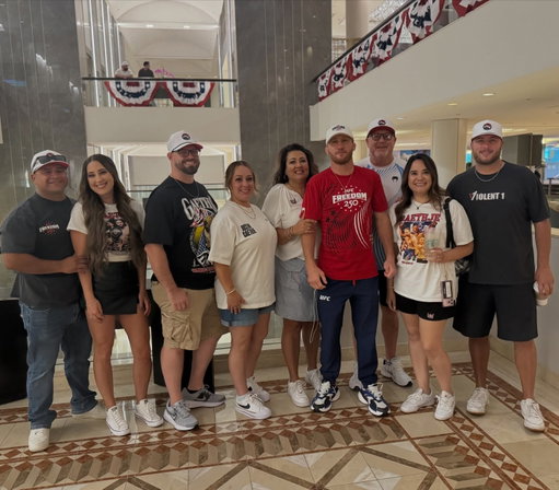 My why. Tomorrow night I put it on the line once again 🇺🇸 This life is special, God is good 🙏 For everyone that has had my back since day 1, thank you! Time to shine. #ufcfreedom250