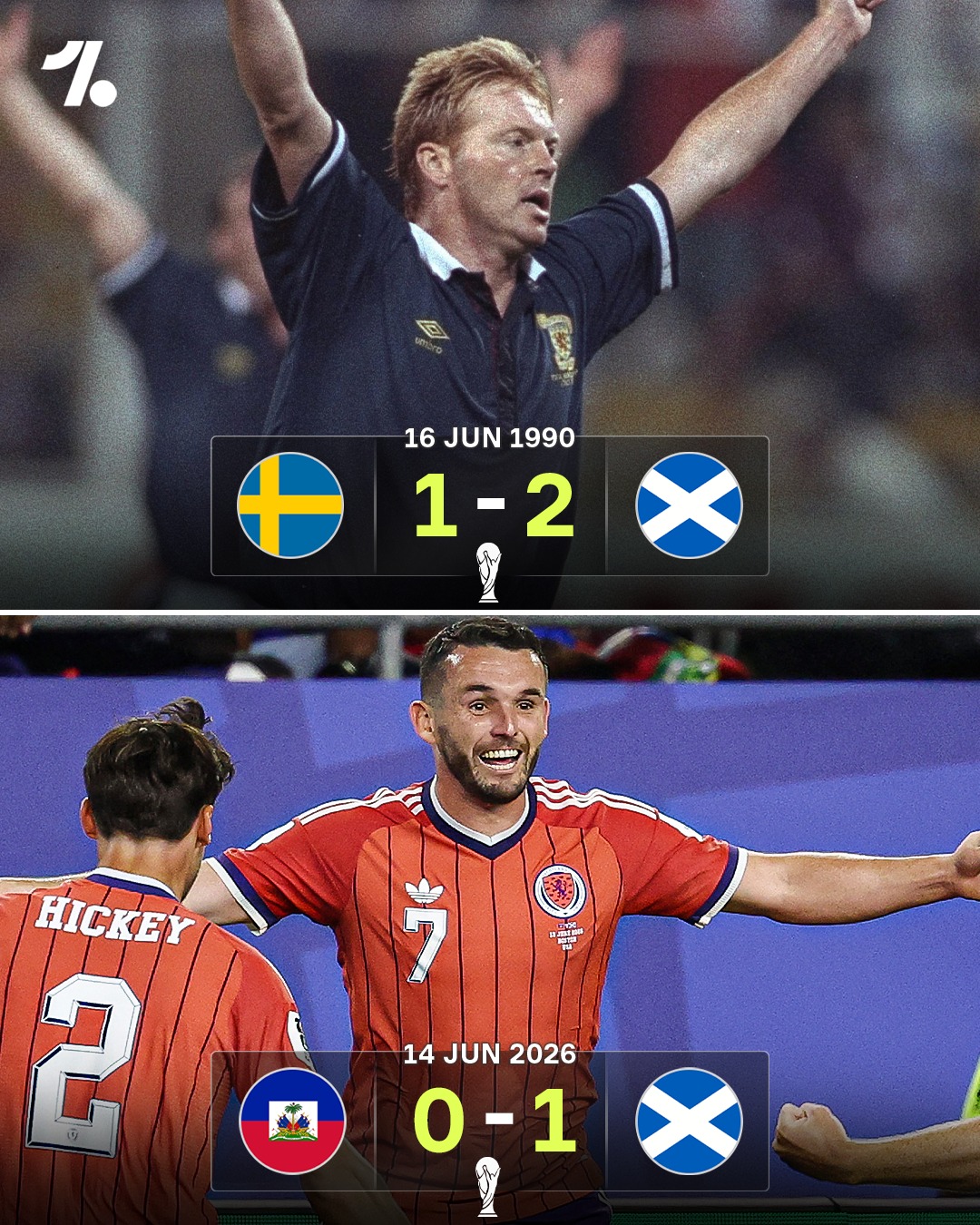 After 36 years Scotland finally win another World Cup match 🏴󠁧󠁢󠁳󠁣󠁴󠁿🤩

It's been a long time coming for the Tartan Army 👏