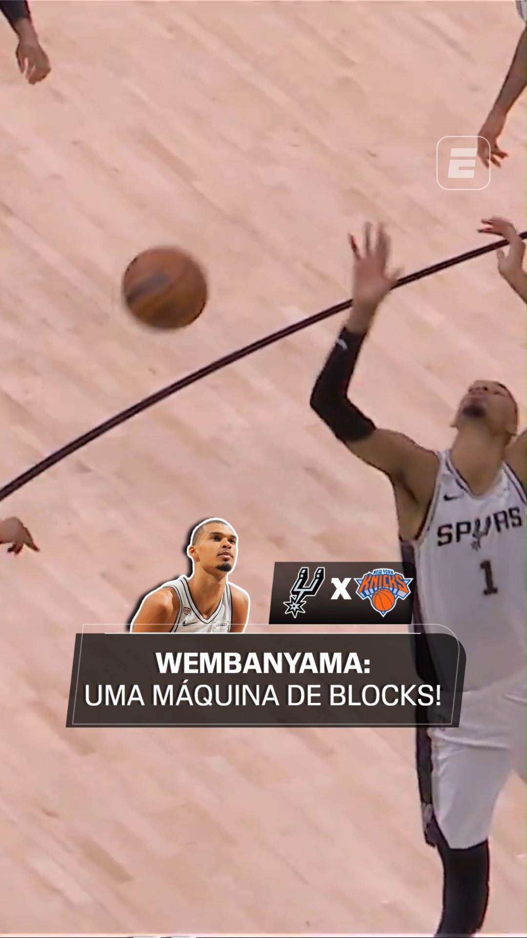 Victor Wembanyama é uma máquina de BLOQUEAR OS ACESSOS! O homem é impressionante!

#NBAnaESPN #C6Bank