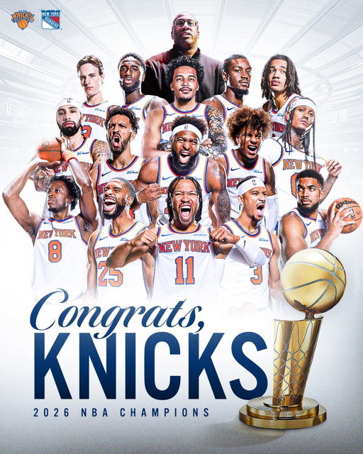 THE @nyknicks ARE NBA CHAMPIONS!!!