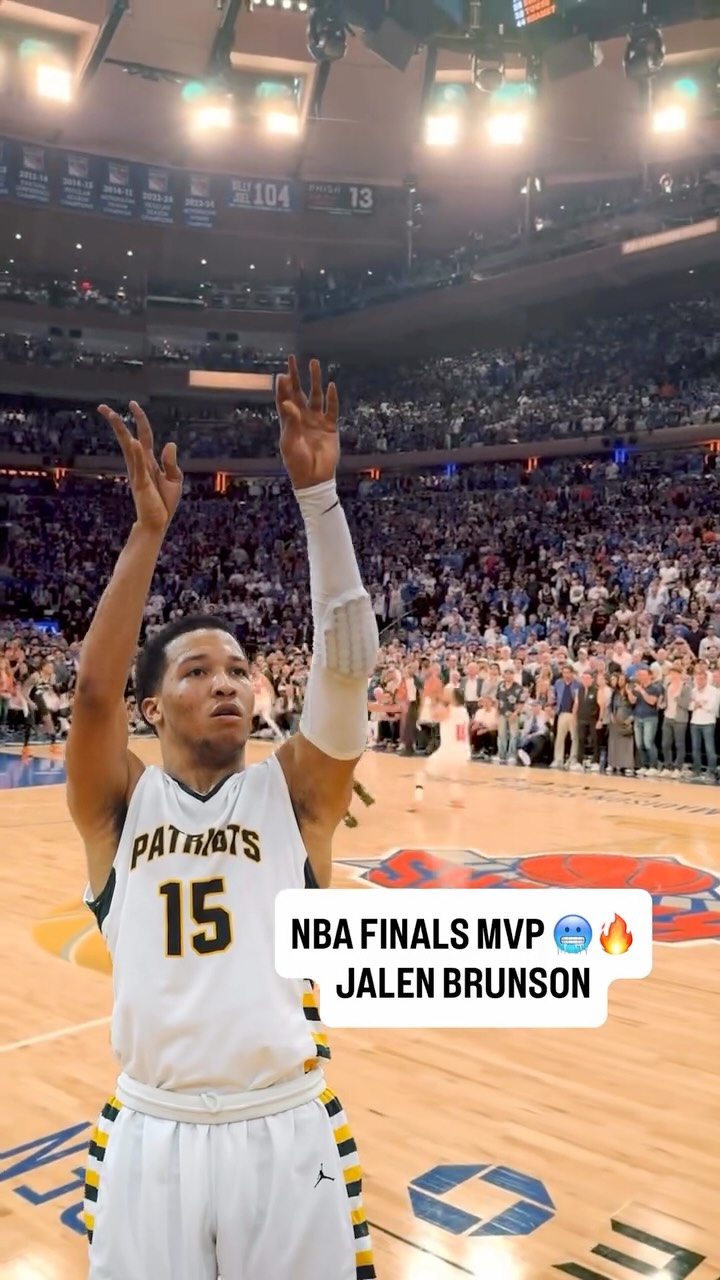 Jalen Brunson is an NBA CHAMPION 🥶🏆

New York Knicks PG and former Stevenson HS (IL) legend just cemented himself in NYC lore until the end of time, scoring 45 pts to close the series against Victor Wembanyama and the Spurs 🔥🏀

( via -moneychaser444/TT )