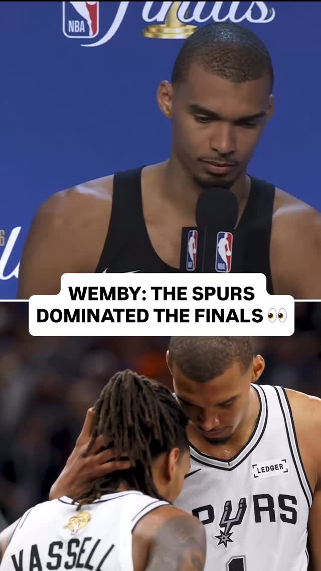 Victor Wembanyama thinks the Spurs largely controlled the NBA Finals...

But the moments they didn’t cost them everything.

(h/t NBA)