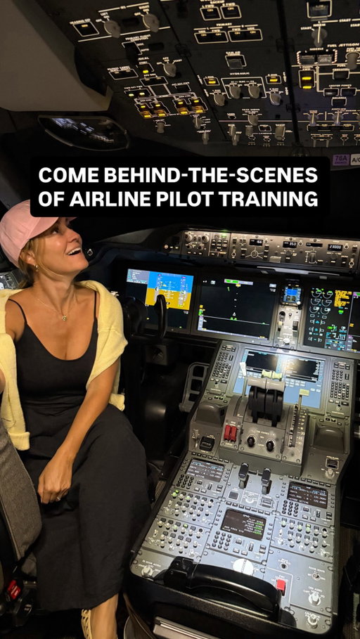 ✈️ Airline pilot training is NO JOKE so here is a little behind-the-scenes glimpse. What you don’t see is weeks of training, simulator sessions, emergency procedures, check rides, and long days away from home before they’re ever allowed in the cockpit.

I tagged along for the first 2 days as my husband started training on a new aircraft to get a little bit of quality time before he spent 1 month completely and entirely focused on training. Between saying goodbye to the kids, doing his computer based training, studying with other pilots, and getting a rare behind-the-scenes tour of the training center, it was a reminder of just how much work goes into every flight.

The simulators were incredible, but seeing the emergency training facilities gave me a whole new appreciation for the preparation pilots go through before carrying passengers.

I’m forever proud of my husband for all of his hard work but also a stitch jealous of how cool his job is 👨‍✈️💙✈️

#airlinelife #PilotLife #PilotsWife #AviationLife #AirlinePilot FlightTraining PilotTraining Aviation TravelCreator BehindTheScenes TravelReels PilotSpouse AirlineLife AviationGeek TravelTips
