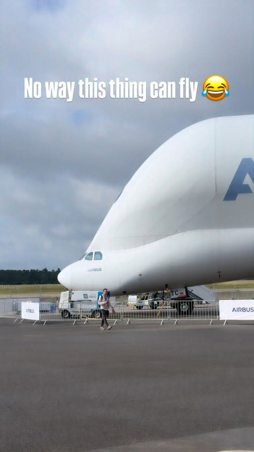Now way this thing can fly 😂 meet the Airbus Beluga at @ilaberlin ✈️ #joshcahill #gotravelyourway #aviation #airbus #youtuber