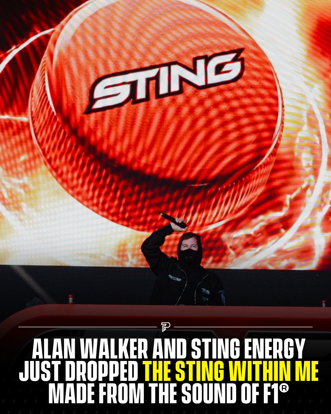 Alan Walker just performed a brand new track ‘The Sting Within Me’ live at the Formula 1
Barcelona-Catalunya Grand Prix” 🎵🏎

The masked producer, known for global hits like “Faded” and “Alone”, gave fans a first listen to the unreleased song during the race weekend. This came after weeks of teasers involving Formula 1 , Sting, and Walker himself, with fans following the journey from the first discovery of the iconic F1 engine sound to its transformation into a full production.

The surprise debut brought together two worlds with thousands of F1 electronic music with one of the biggest events on the motorsport calendar.
fans blending

#Pubity #Stingpartner #Music #GetSetSting #F1SoundsLikeSting