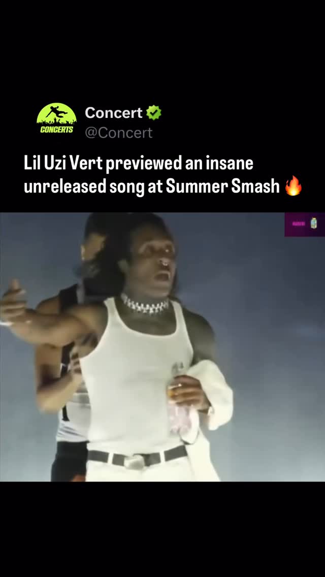 #LilUziVert previewed a new song during his Summer Smash set 👀

Do y'all think more music is on the way ⁉️

🎥 @thesummersmash