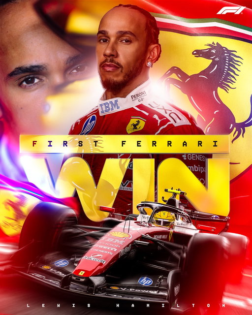SIR LEWIS IS BACK. 😎

He takes his first Ferrari victory! 🏆

#F1 #Formula1 #BarcelonaGP