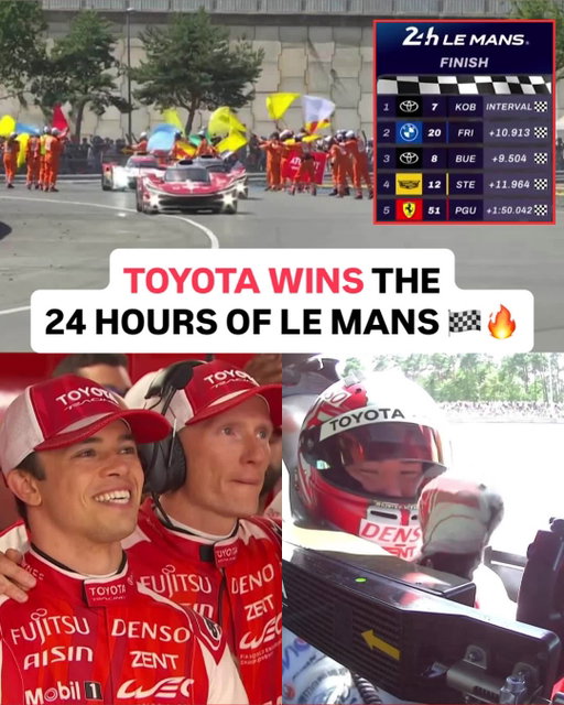 Toyota’s No. 7 hypercar gets them their first win on the Circuit de la Sarthe in four years 👏