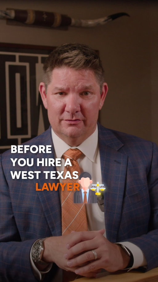 Before you hire a lawyer, do your homework. Don't just look at the ads - look at where the firm is actually based and where the attorneys actually practice. Local experience matters.

#WestTexas #PersonalInjuryLawyer #OdessaTX #PermianBasin #WestTexasLawyer