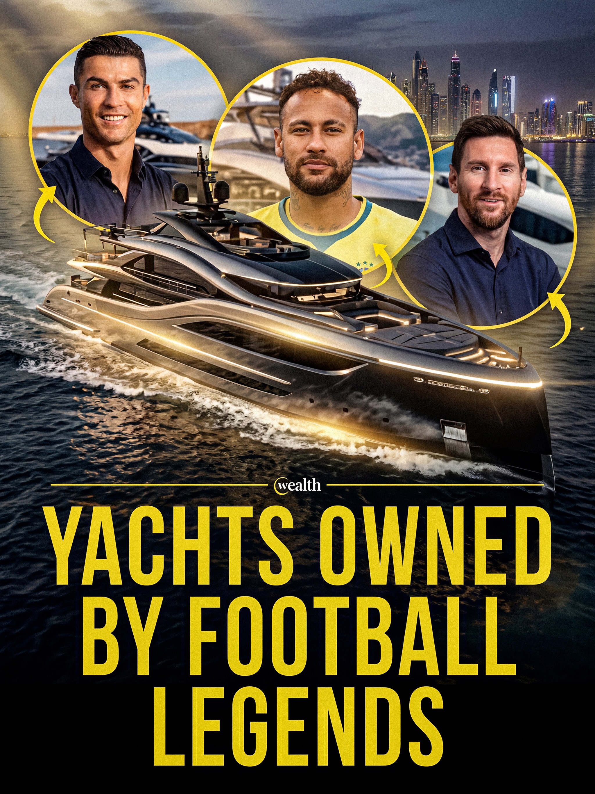 Zlatan Ibrahimovic took delivery of Benetti’s 34.3-meter Unknown in 2022. 🛥⚽️

Yachting coverage has also linked Cristiano Ronaldo to a 26.8-meter Azimut bought in 2020, and AS reported Neymar bought an Azimut 78 in 2012. Those reports place elite football money deep in the private-yacht market as well as the usual car and property headlines.

Architectural Digest reported in April 2024 that David Beckham was seen aboard a Riva 130 Bellissima, but said ownership was not fully clear, and Yachting Pages says Lionel Messi is better documented chartering yachts than owning one. Public price tags and model details often change from outlet to outlet.

#ZlatanIbrahimovic #CristianoRonaldo #DavidBeckham #Superyachts #Football