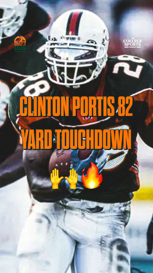 Clinton Portis 82 yard touchdown against McNeese State  in 2000 🙌🔥

82 days away from @canesfootball ‼️

(🎥 @foxsports)
•
•
•
•
#ItsAllAboutTheU #Canes🙌 #MiamiHurricanes #TheU #miami