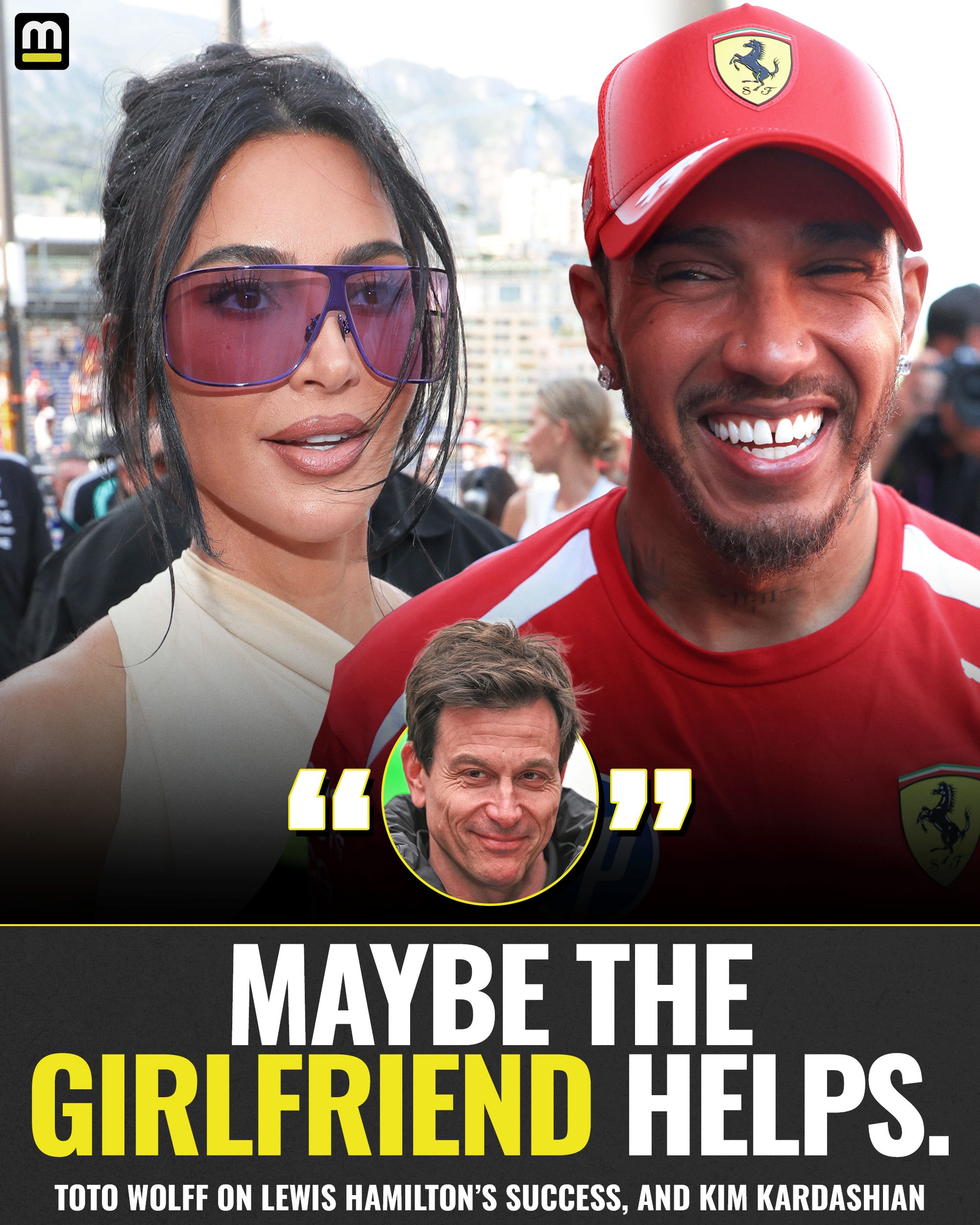 Toto Wolff is jumping on the Kim Kardashian hype train after Lewis Hamilton’s first Ferrari Grand Prix win. 😅