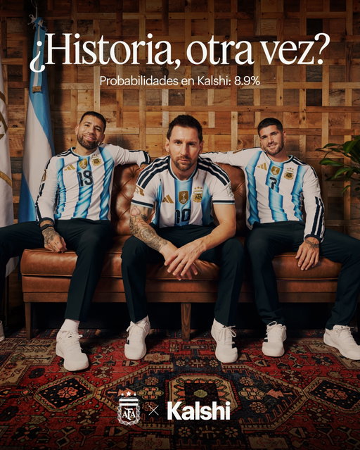 ¿Historia, otra vez? Argentina. Kalshi. Seguí a @Kalshi para la oportunidad de ganar una camiseta oficial de la Selección firmada.
 
History, again? Argentina. Kalshi. Follow @Kalshi for a chance to win an official signed AFA jersey.