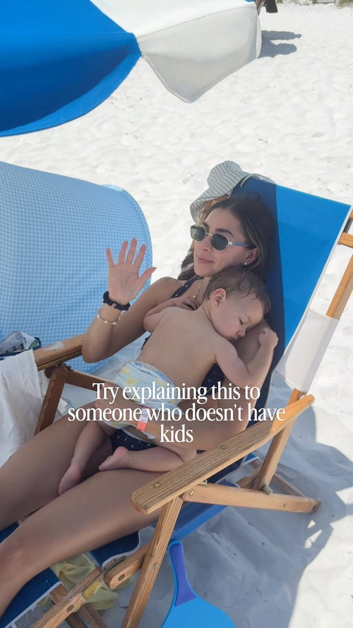 Nap time could make or break the trip 😅☀️💤

Loving my swimmie from @thehoneyswim !!

#travelingwithkids #beachwithbaby