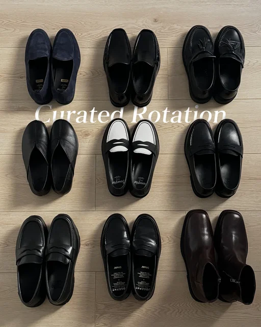Your shoe game, simplified. Whether you're aiming for quiet luxury or just need a solid daily rotation, a well-curated closet starts from the ground up.

#mensfashion #mensshoes #loafershoes #chelseaboots
#mensstyleblog
