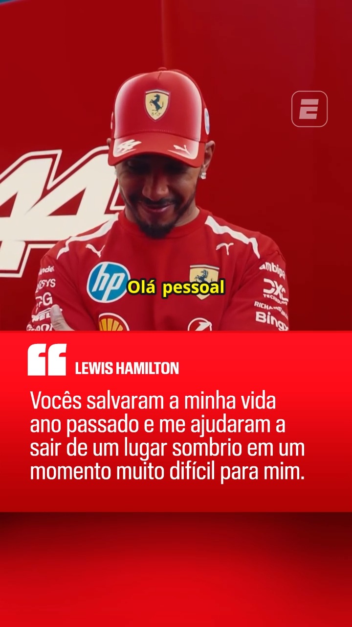 EMOCIONANTE! ❤️🥹

Lewis Hamilton agradeceu a todos os seus fãs e mandou um recado após sua primeira vitória pela Ferrari. O piloto britânico ainda destacou o apoio da torcida e disse que os fãs salvaram sua vida no ano passado.

#F1naESPN #hamilton #lewishamilton #ferrari #ferrarif1 #scuderiaferrrari

via @scuderiaferrari