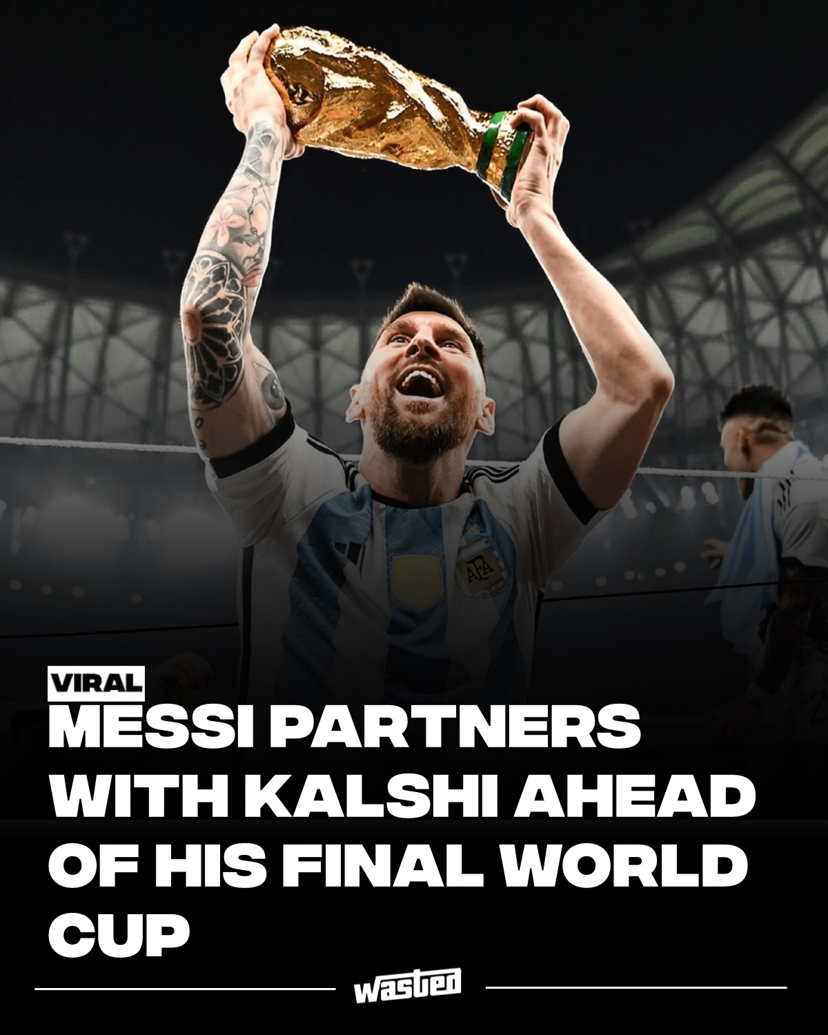 Lionel Messi has partnered with @Kalshi ahead of what could be his final World Cup 🇦🇷🐐

The Argentine legend shared a new campaign asking one question: can history repeat itself? Kalshi traders currently give Argentina an 8.9% chance to win it all again .
#kalshipartner