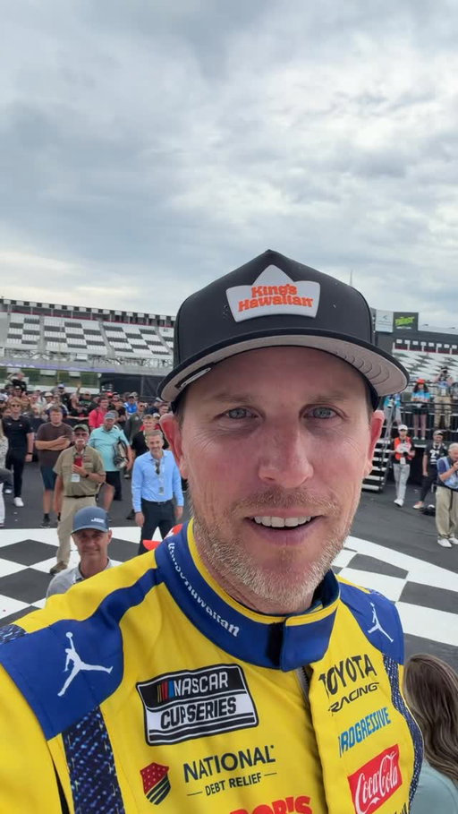 Let’s hear from our winner @dennyhamlin! 

@joegibbsracing @nascar #PAGetaway400