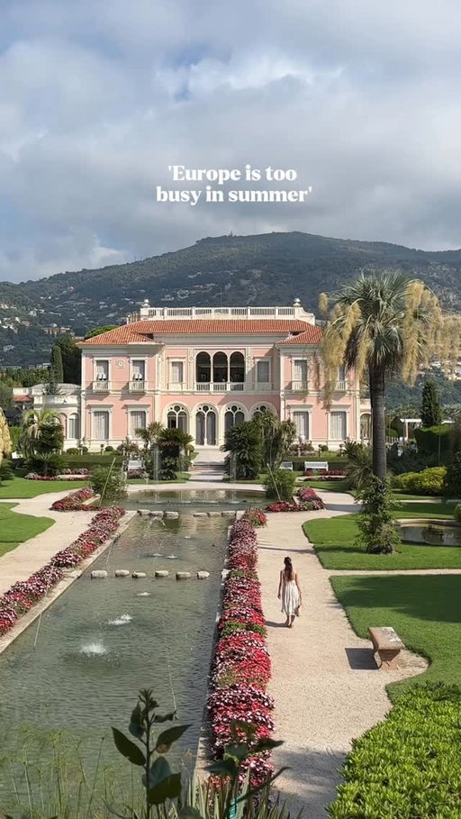 Locations
I Villa Ephrussi de Rothschild, Saint-Jean-Cap-Ferrat (South of France)
Parikia, Paros (Greece) efore 9am:
IN Pena Palace, Lisbon (Portugal)
Monastiri Beach, Paros (Greece)
Kravica Waterfalls, (Bosnia &
Herzegovina)
Miradouro de Santa Luzia, Lisbon
(Portugal)
Naoussa Marina, Paros (Greece)

#eurosummer #europe #lisbon  #femaletravel #southoffrance