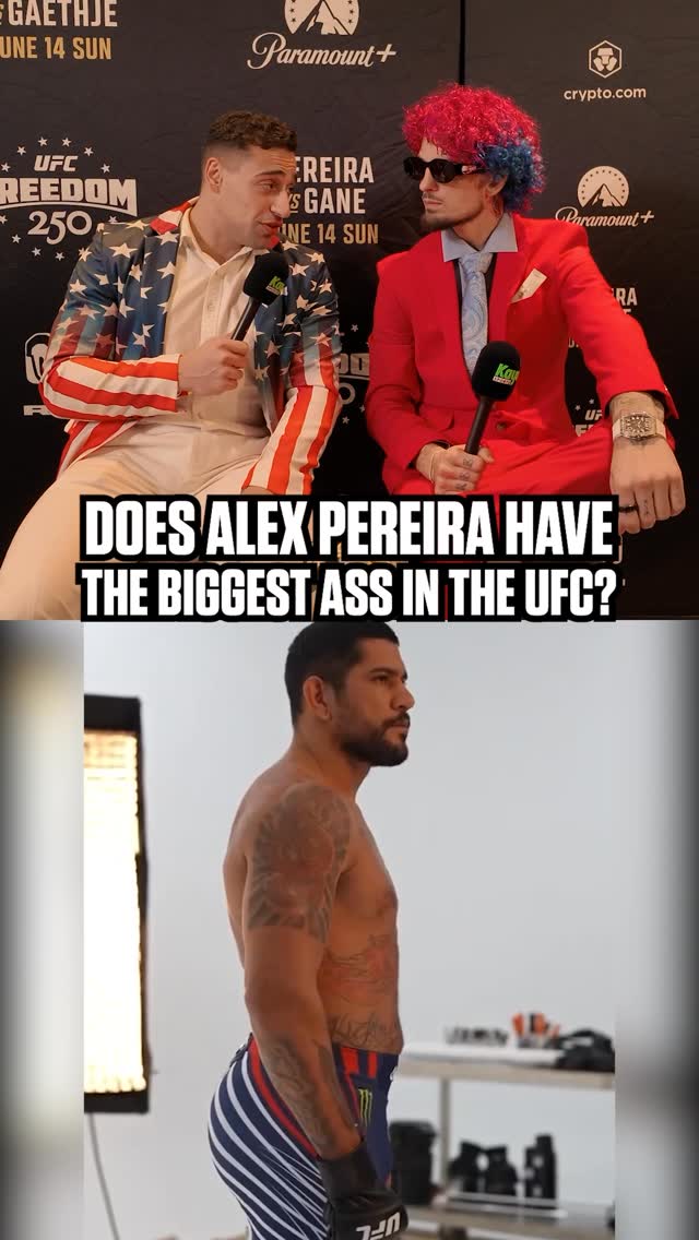 Does Alex Pereira have the biggest BACKSIDE in the UFC? #ufc #whitehouse