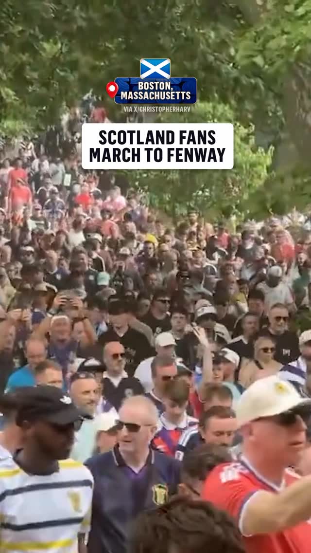The Tartan Army playing bagpipes on the way to Fenway 🏴󠁧󠁢󠁳󠁣󠁴󠁿

(via X/ChristopherHarv)