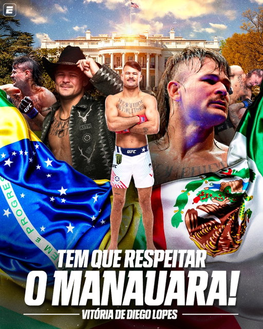 DIEGO LOPES COM UM NOCAUTE ESPETACULAAAARRRR!!! 🔥🔥🔥🔥🔥🔥🔥🔥🔥🔥🔥 Diego Lopes NOCAUTEIA Steve Garcia na primeira luta do UFC Freedom 250, na Casa Branca! ELE É ABSURDOOOOO!!!

#ESPNKnockOut #UFC #DiegoLopes