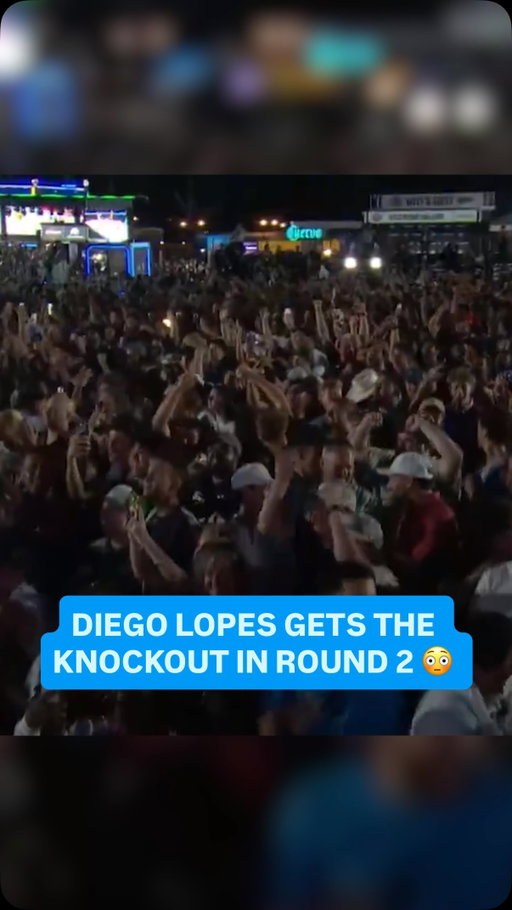 DIEGO LOPES GETS THE KNOCKOUT IN ROUND 2 😳