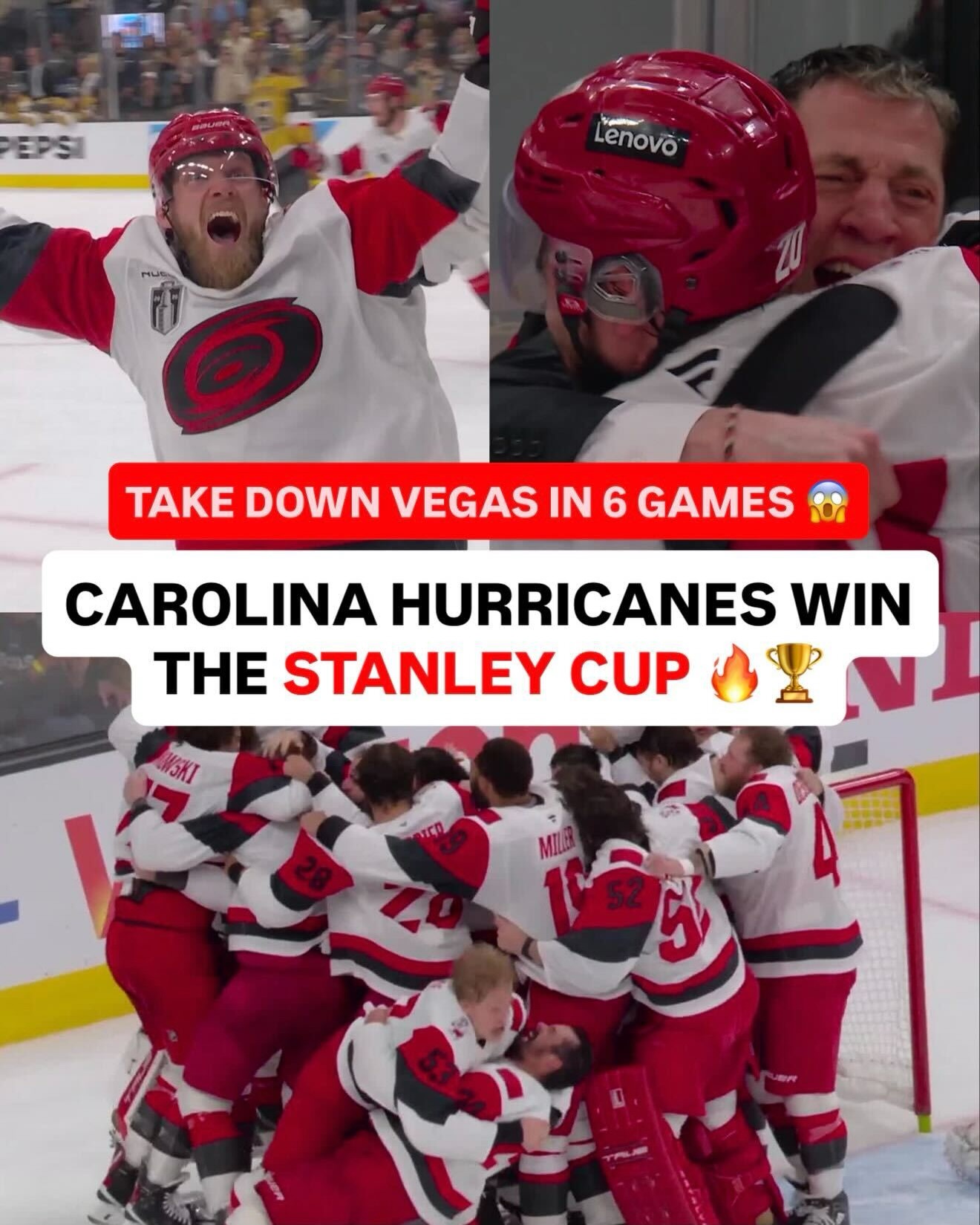 THE STANLEY CUP RESIDES IN CAROLINA 🚨🏆