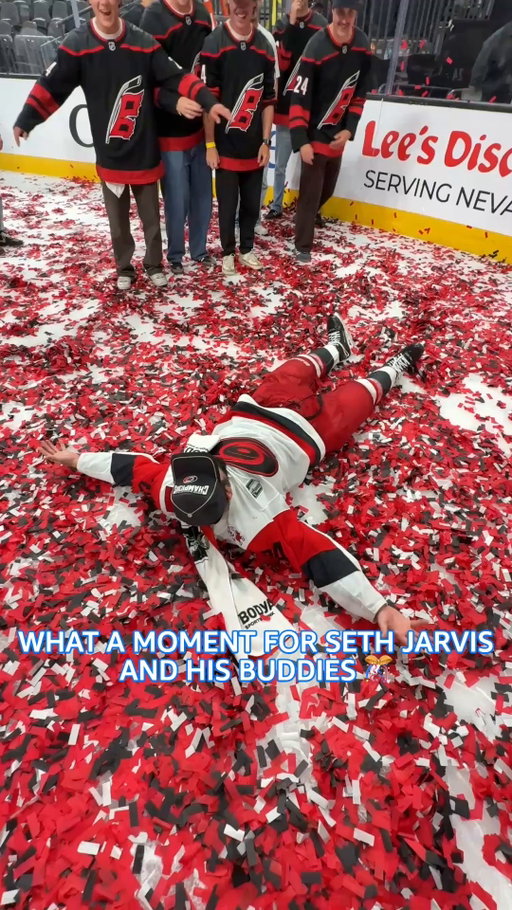 Sometimes you just have to roll around in confetti 🎊

(🎥: @NHL)