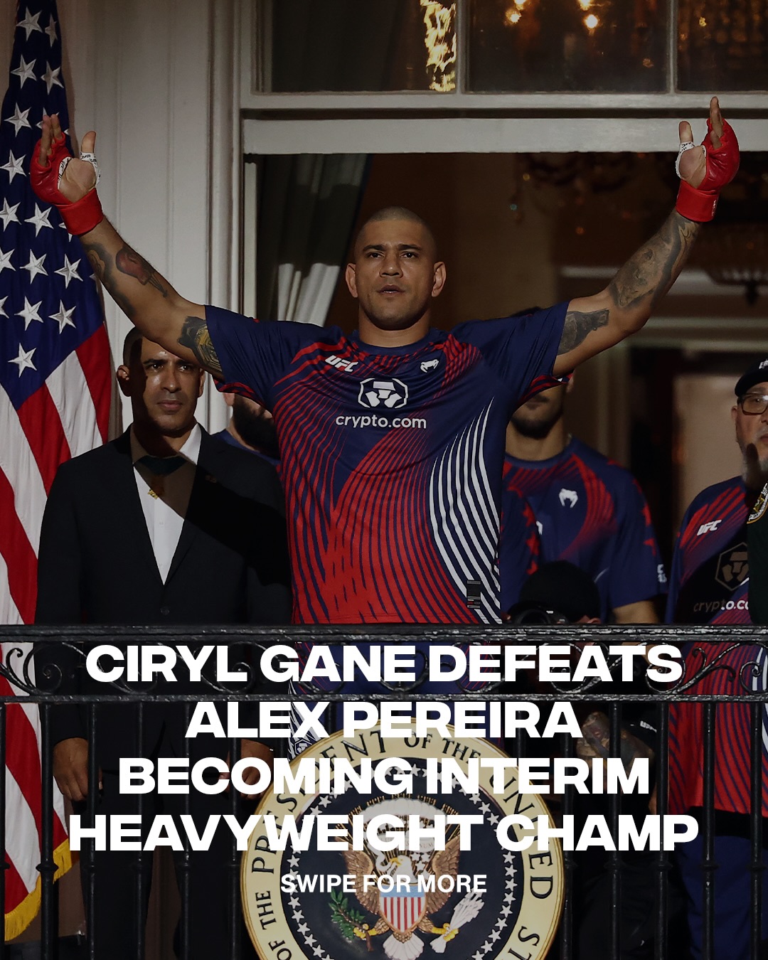 And the new Interim Heavy weight champion Ciryl Gane 😮‍💨🔥

📸: Getty