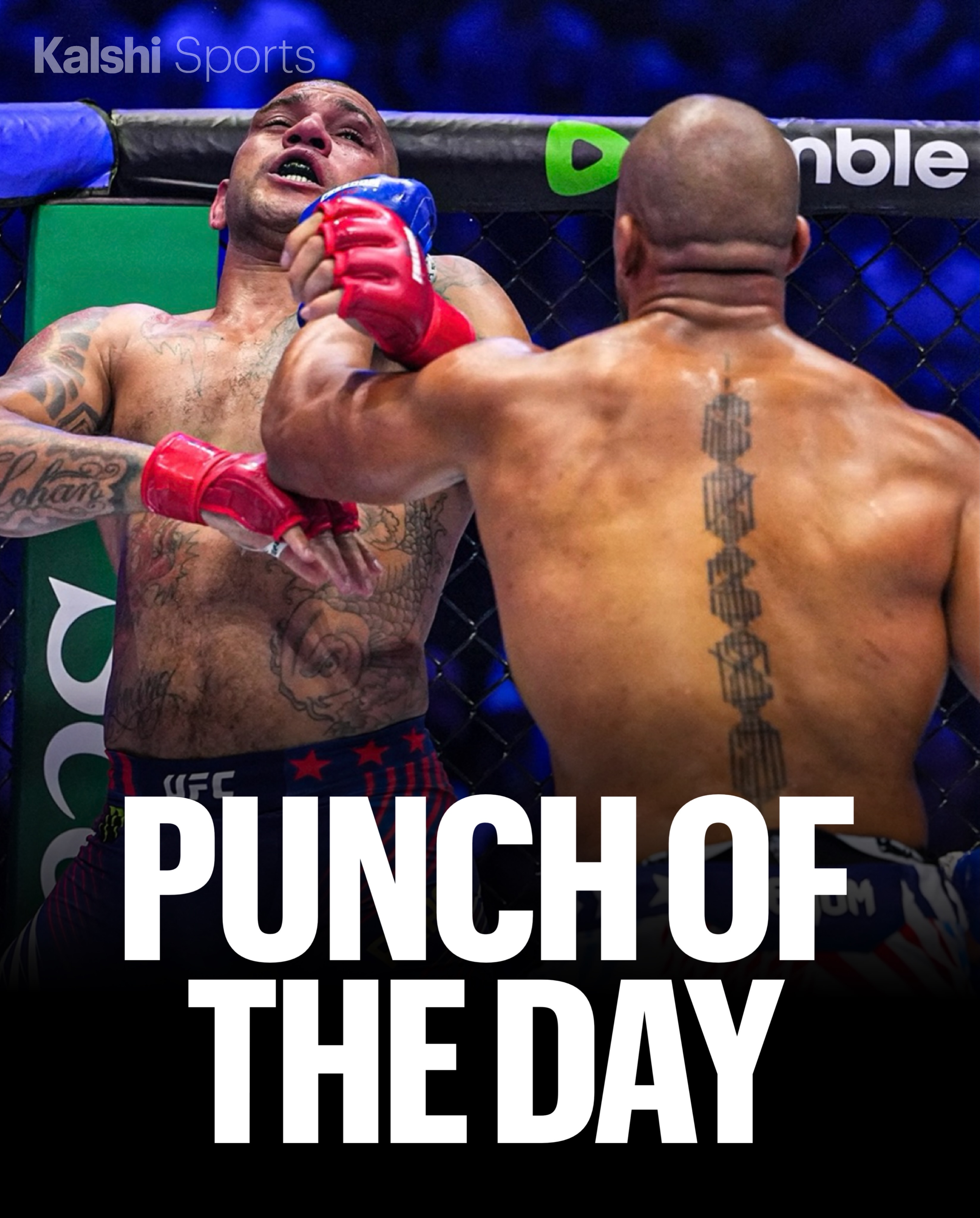 CIRYL GANE 

Was this the most shocking finish of the card? 

All that’s left is the main card… Topuria is a heavy favourite on Kalshi