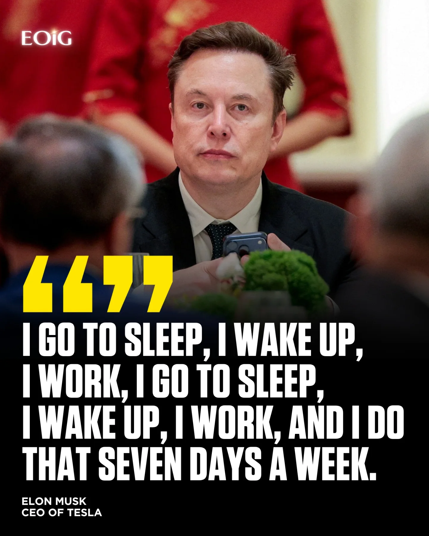 Elon Musk’s schedule has never sounded normal, and that is exactly why people keep debating it.

For years, he has talked about sleeping at factories, working across Tesla and SpaceX, and pushing through moments when the companies were under serious pressure.

It is not really a lifestyle recommendation, it is a look at how extreme the operating mode can get when someone is trying to build several hard companies at once.

Some people see it as obsession, others see it as the cost of building at that level, but either way, Musk has made that intensity part of his public image.

Follow us (@entrepreneursonig) for everything related to entrepreneur