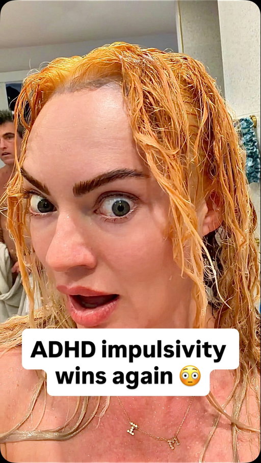 ADHD impulsivity got me again! 👩‍🦰😳 
I skipped my meds today & somehow convinced myself bleaching my own hair was a good idea. 😅 Somebody confiscate the bleach please! 🙈